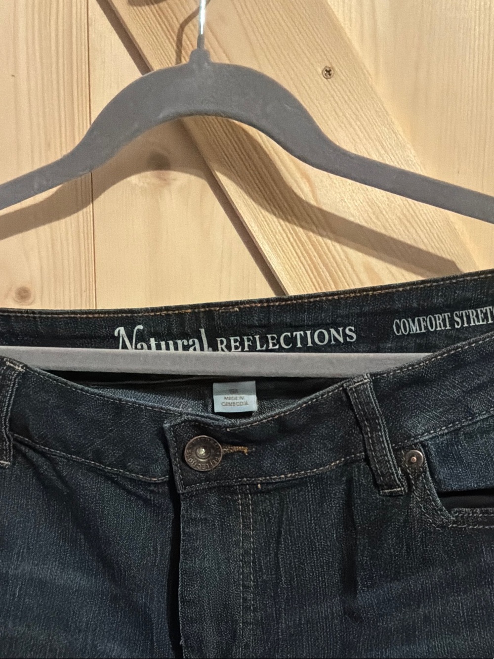 Natural Reflections Dark Blue Straight Leg Women’s Jeans
